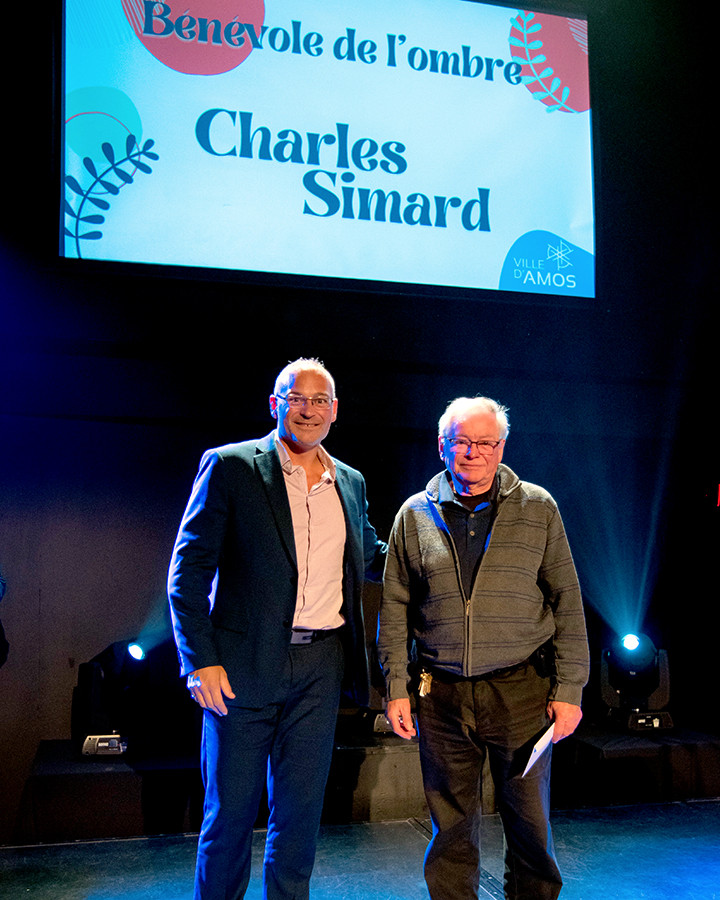 Charles Simard, élu bénévole de l'ombre 2023