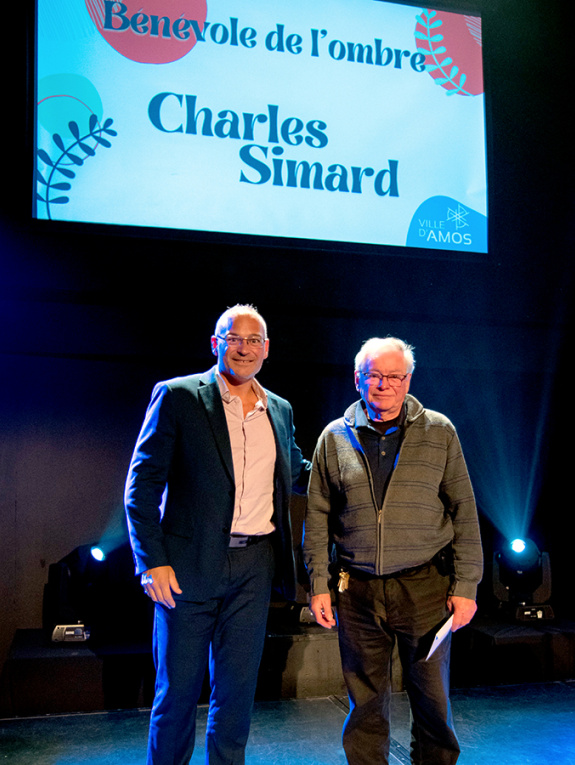 Charles Simard, élu bénévole de l'ombre 2023